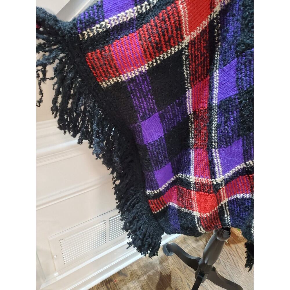 Lauren Ralph Lauren Women's Multi Plaid Acrylic Open Front Cardigan Sweater Sz L - Picture 12 of 15